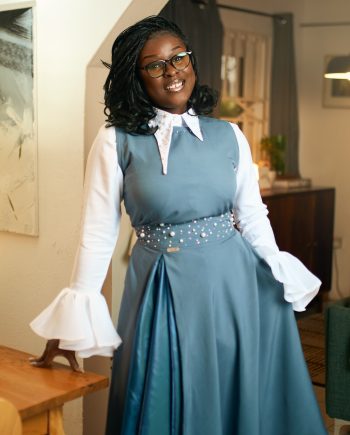 Aba Skirt - Dusky Blue